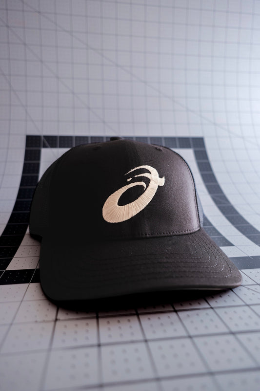 Walk by Faith Trucker Hat - Black and Crème