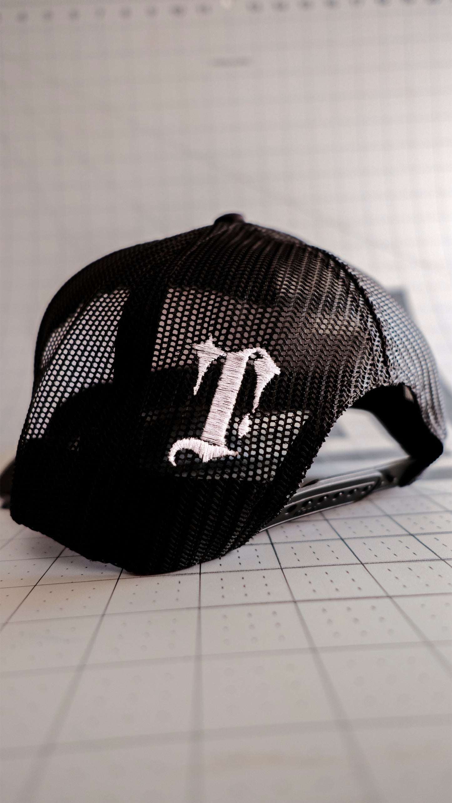 Walk by Faith Trucker Hat - Black and Crème