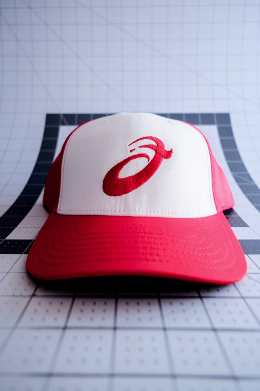 Walk by Faith Trucker Hat - RED